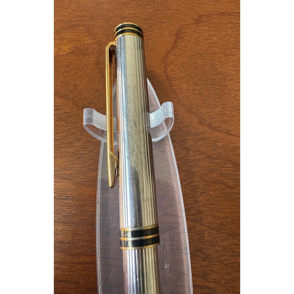 Vintage Waterman Exclusive Silver Plated Ballpoint Pen Click Retract No Box - Picture 7 of 11
